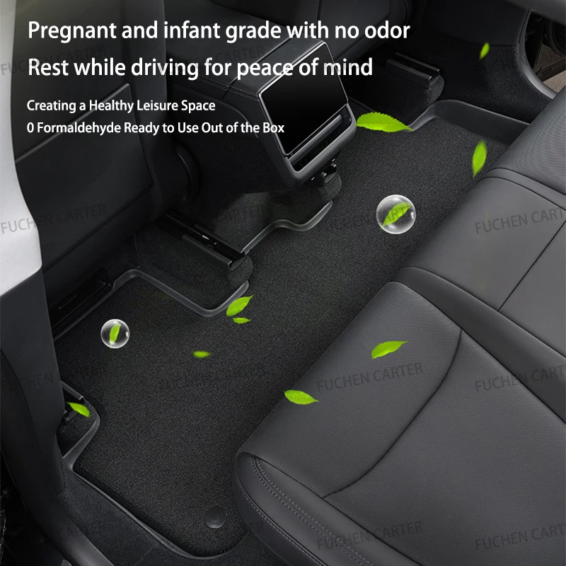Car Floor Mats for Tesla NEW Model Y Juniper 2025+ Car Four Seasons Waterproof Non-slip Floor Mat TPE Special Car Accessories thumbnail 5