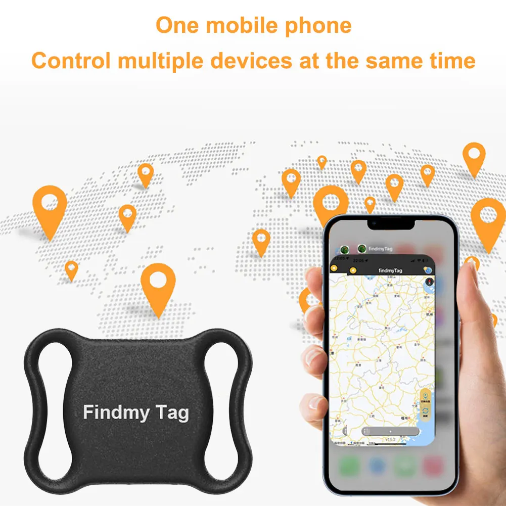 Anti-Lost GPS Tracker Locator Finder Bluetooth-compatible Smart Activity Tracker for Dogs Cats Kids Pets Keychain Wallet Luggage thumbnail 5