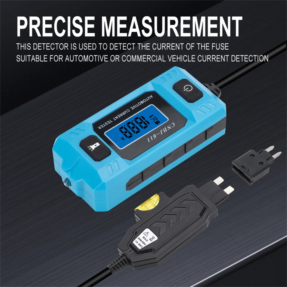 Automotive Accessories 12V Range 0.01~19.99A Car Circuit Tester Current Test Fuse Diagnostic Tool Repair Detector Galvanometer thumbnail 4
