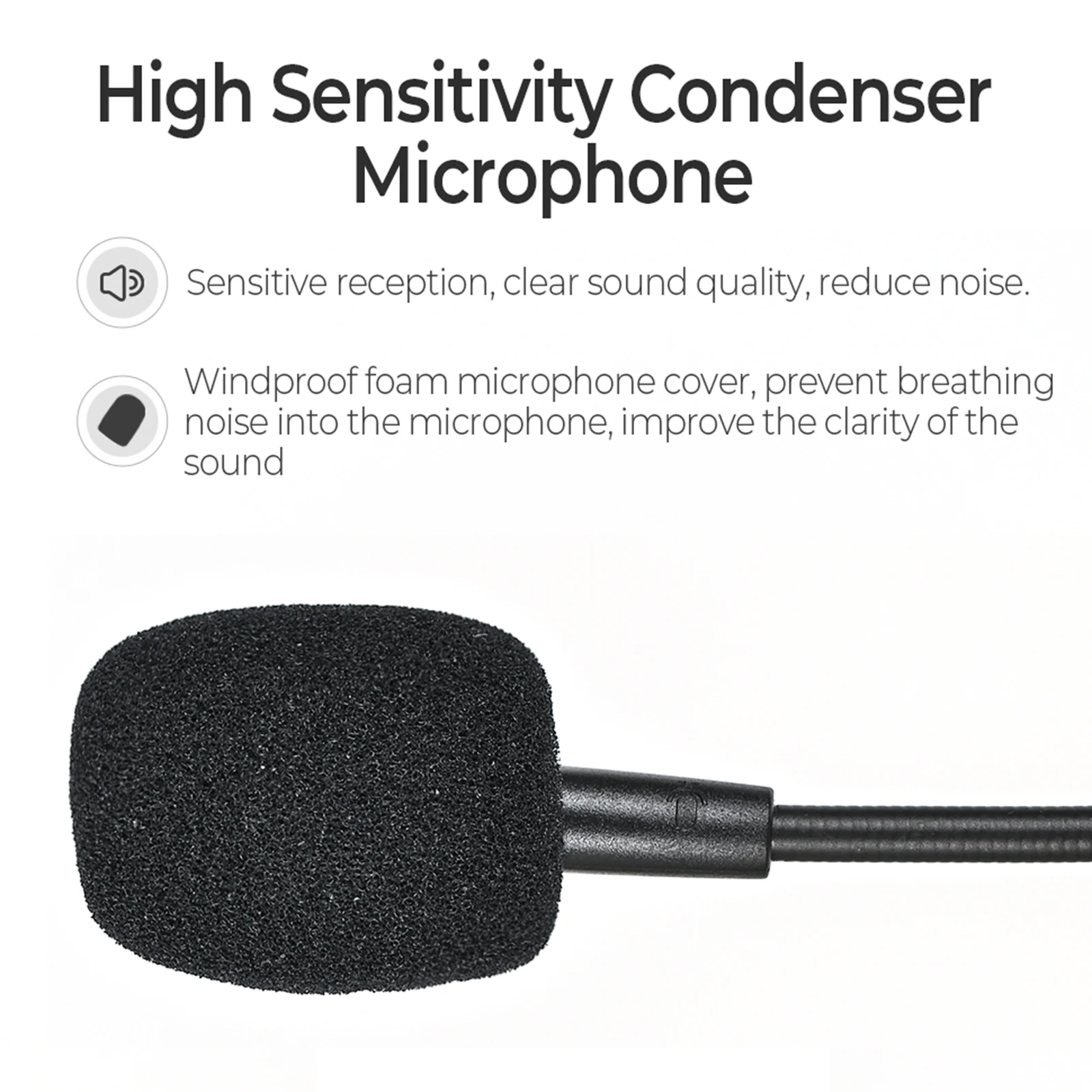 Headphones Replacement Mic for Corsair HS70 Pro HS50 Pro HS60 70 SE Headset Microphone 3.5mm Wireless Game Headsets Comfort Mic thumbnail 3