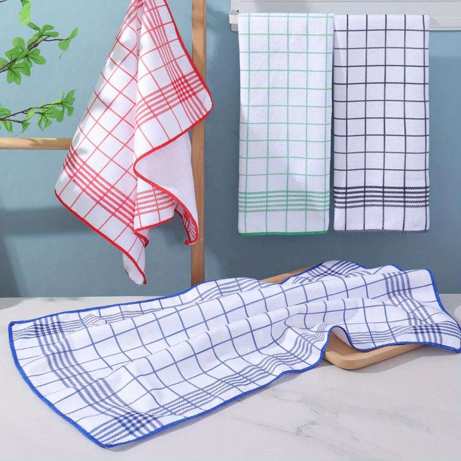 6pcs Large 15.75x23.62 Inch Dish Cloths, Super Absorbent & Lint-Free Quick-Dry Kitchen Towels for Cleaning, Coffee Machine, Home thumbnail 2