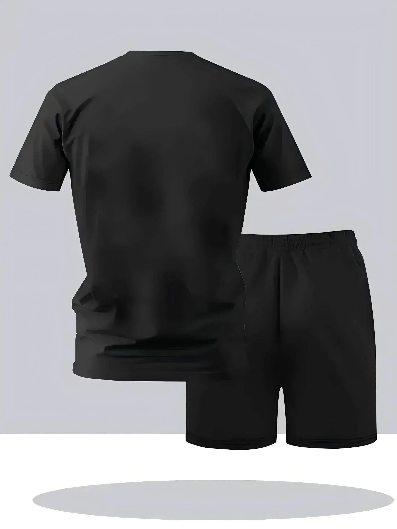 Summer Sportswear Men's Suit Fashion Two-Piece Sports Fitness Running Casual Quick Drying Short Sleeved Shorts Set Men clothing thumbnail 5