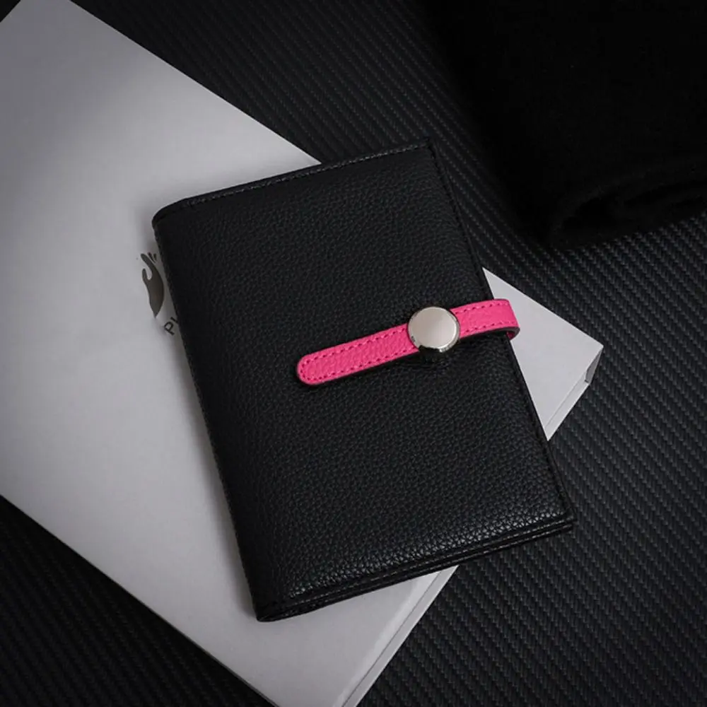 Card Holder PU Passport Bag Ticket Holder Passport Cover Fold Purse Card Case Multifunctional Storage Bag Travel Accessories thumbnail 3