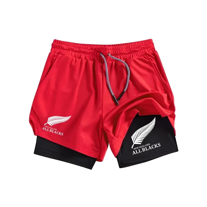 Fitness Y2K Performance Shorts Men All GYM Casual Sports Compression Fashion Short Workout Running Mesh 2-In-1 Sport Short Pants thumbnail 4