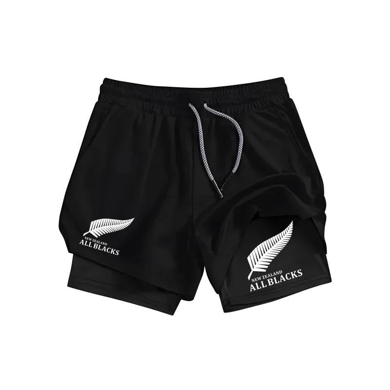 Fitness Y2K Performance Shorts Men All GYM Casual Sports Compression Fashion Short Workout Running Mesh 2-In-1 Sport Short Pants