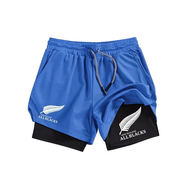 Fitness Y2K Performance Shorts Men All GYM Casual Sports Compression Fashion Short Workout Running Mesh 2-In-1 Sport Short Pants thumbnail 3