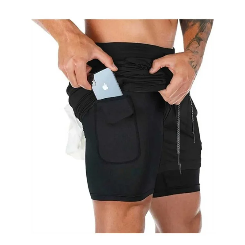 Fitness Y2K Performance Shorts Men All GYM Casual Sports Compression Fashion Short Workout Running Mesh 2-In-1 Sport Short Pants thumbnail 6