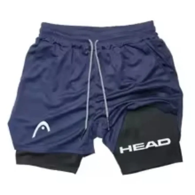 Running Shorts Men Fitness Gym Training 2-in-1 Sports Compression Fashion Quick Dry Workout Harajuku Jogging Double Deck Summer thumbnail 5