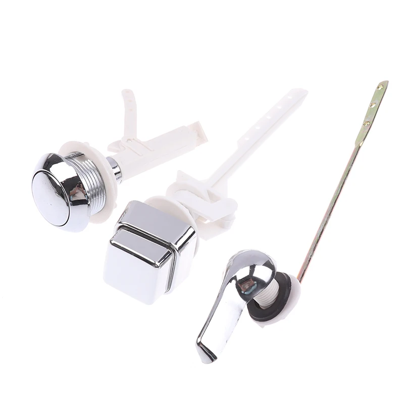 Push Button Toilet Flush Kit Front/Side/Top Mount Water Tank Trip Lever Handle Side Button Switch For Toilet Seat Water Tank thumbnail 4
