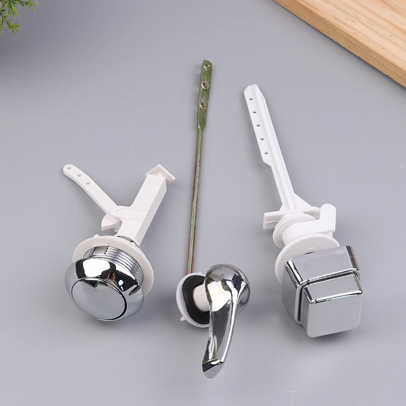Push Button Toilet Flush Kit Front/Side/Top Mount Water Tank Trip Lever Handle Side Button Switch For Toilet Seat Water Tank thumbnail 3