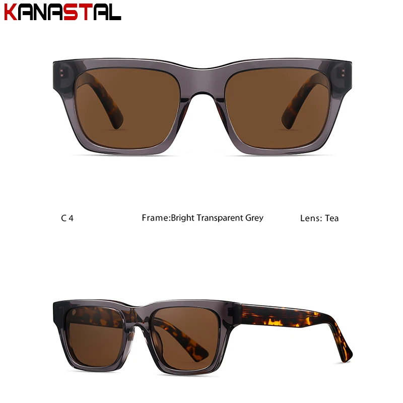 Men Polarized Sunglasses Women UV400 Sun Glasses Acetate Eyeglasses Frame Driving Travel Beach Goggles Anti Glare Shade Eyewear thumbnail 4