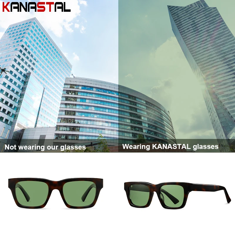 Men Polarized Sunglasses Women UV400 Sun Glasses Acetate Eyeglasses Frame Driving Travel Beach Goggles Anti Glare Shade Eyewear thumbnail 6