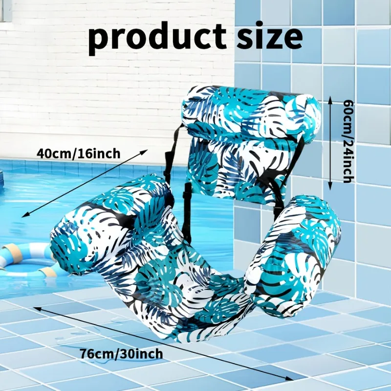 Inflatable Floating Lounger for Adult,Portable Pool Float Chair,Foldable Recliner for Swimming Pool,Lake,Beach Summer Relaxation thumbnail 5