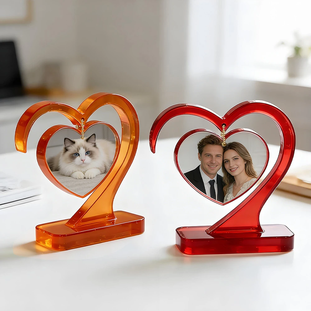 S0262 Heart Shape Silicone Photo Frames Molde De Resina Epoxi DIY Picture Display Holder Making Molds for Gifts Ornament Crafts thumbnail 2