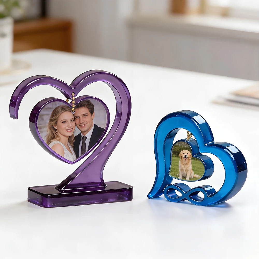 S0262 Heart Shape Silicone Photo Frames Molde De Resina Epoxi DIY Picture Display Holder Making Molds for Gifts Ornament Crafts thumbnail 6