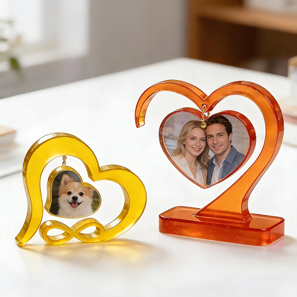 S0262 Heart Shape Silicone Photo Frames Molde De Resina Epoxi DIY Picture Display Holder Making Molds for Gifts Ornament Crafts thumbnail 3