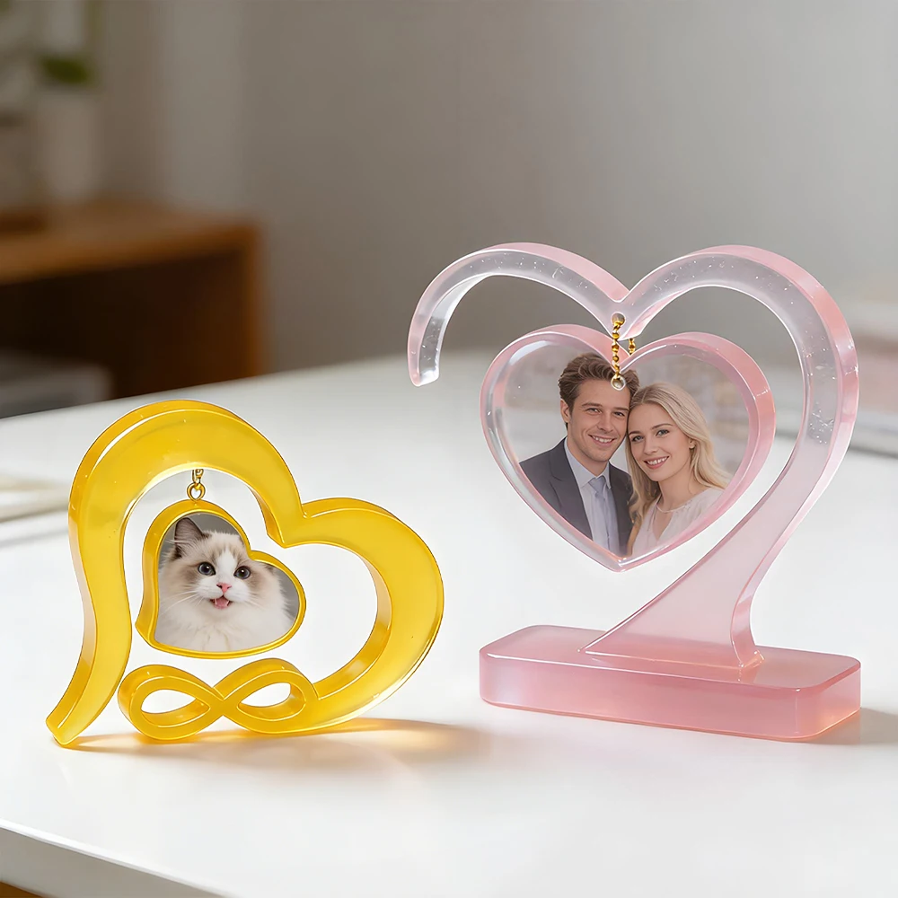 S0262 Heart Shape Silicone Photo Frames Molde De Resina Epoxi DIY Picture Display Holder Making Molds for Gifts Ornament Crafts thumbnail 5