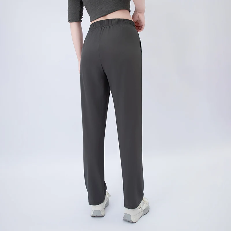 1/3 piece set summer women's letter printed pocket casual pants, comfortable plus size youth student sports running harem pants thumbnail 5