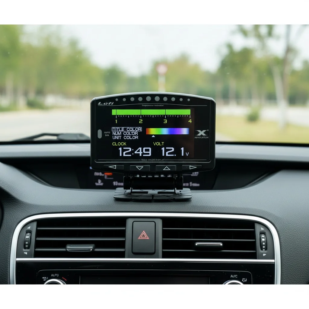 For Multifunction Digital Gauge Meter Prodisplay OBD 12V Car Smart Upgrade Lufi X1 2.8 Inch LCD Screen Display thumbnail 5