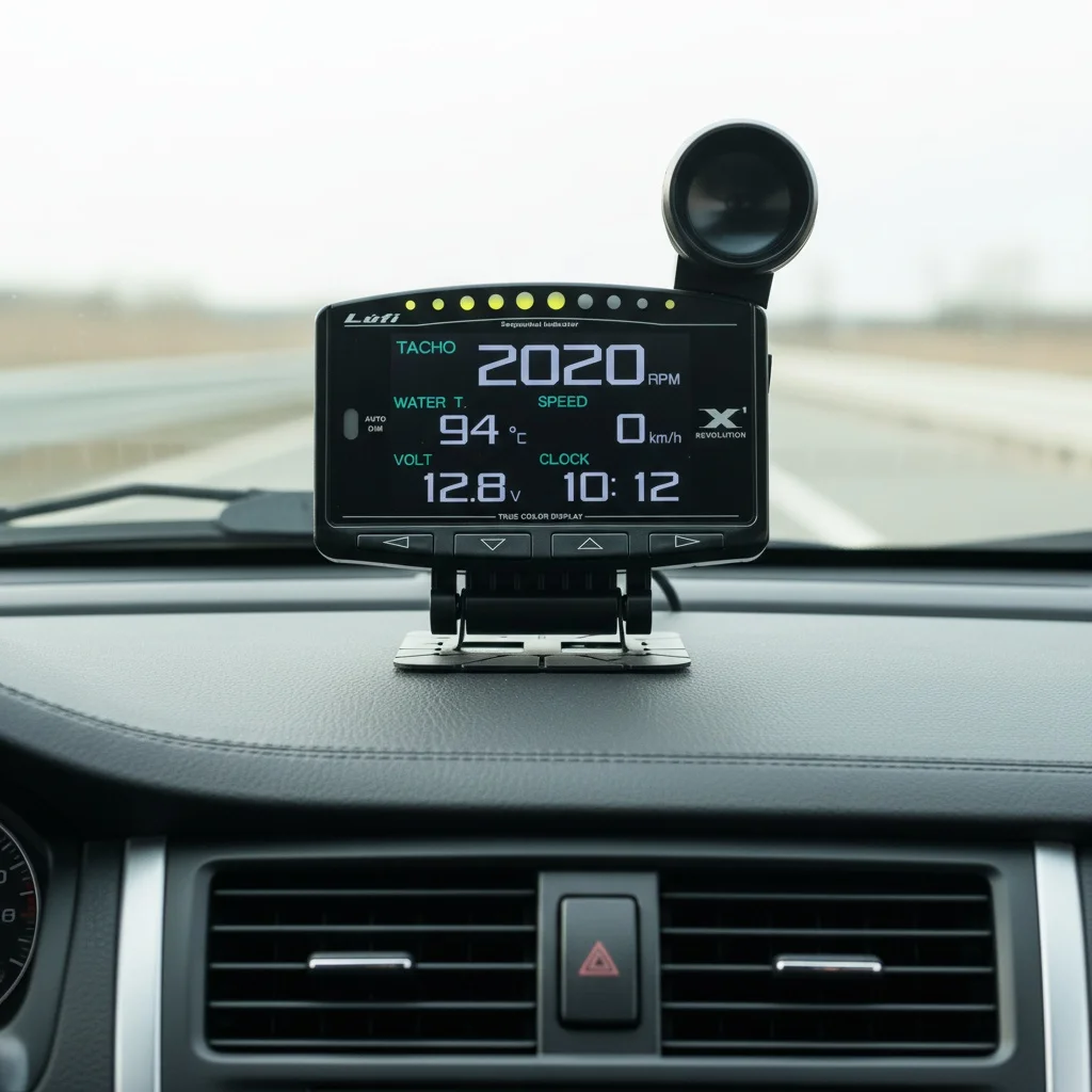 For Multifunction Digital Gauge Meter Prodisplay OBD 12V Car Smart Upgrade Lufi X1 2.8 Inch LCD Screen Display thumbnail 6