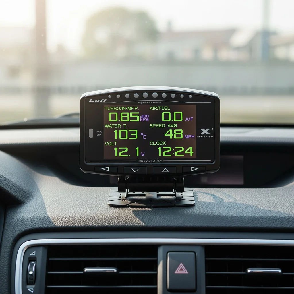 For Multifunction Digital Gauge Meter Prodisplay OBD 12V Car Smart Upgrade Lufi X1 2.8 Inch LCD Screen Display thumbnail 2