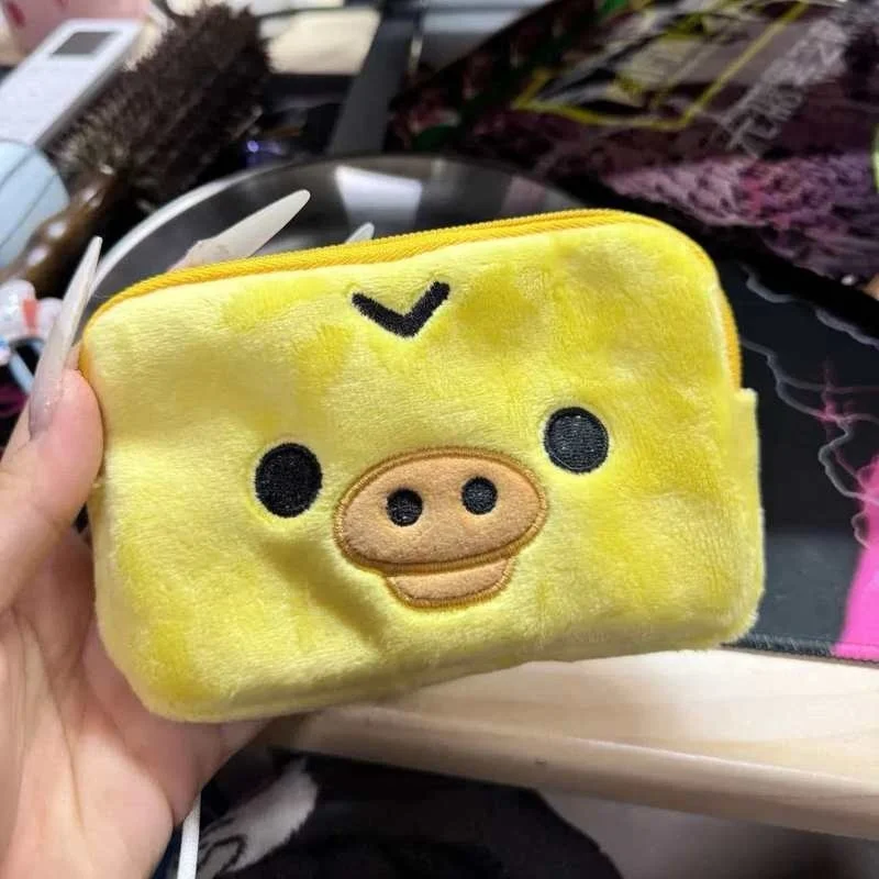 Kawaii Rilakkuma Multi Case Kiiroitori Korilakkuma Bear Coin Purse Wallet Cosmetic Makeup Bags Organizer Storage Bag Cute Gifts thumbnail 5