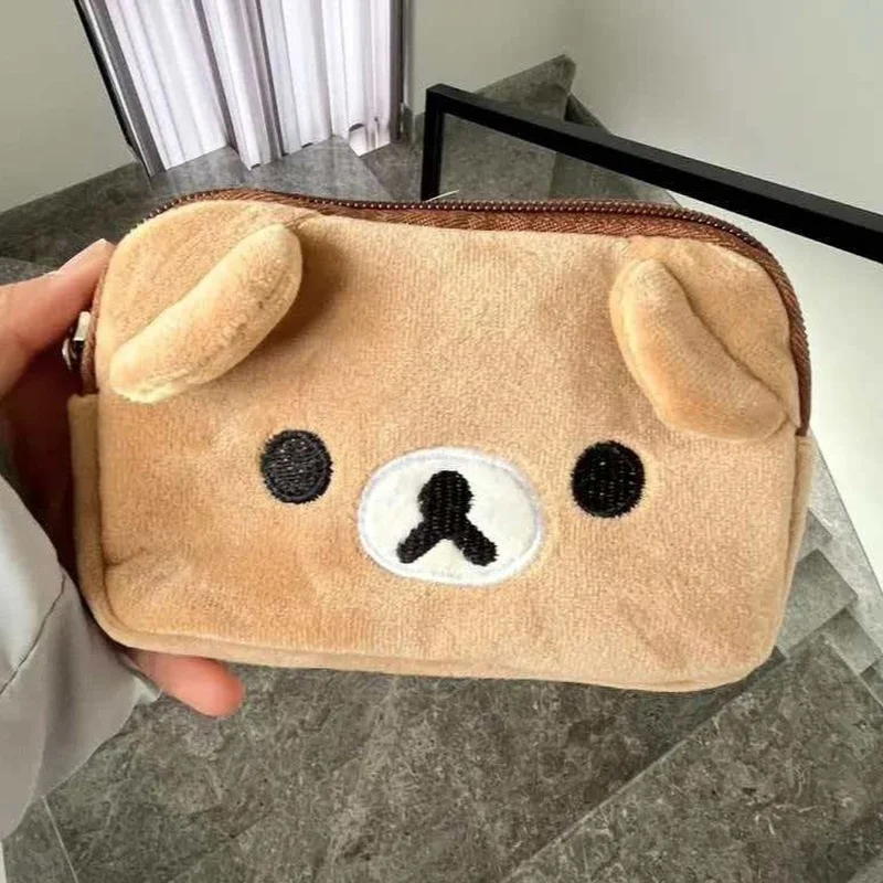 Kawaii Rilakkuma Multi Case Kiiroitori Korilakkuma Bear Coin Purse Wallet Cosmetic Makeup Bags Organizer Storage Bag Cute Gifts thumbnail 6
