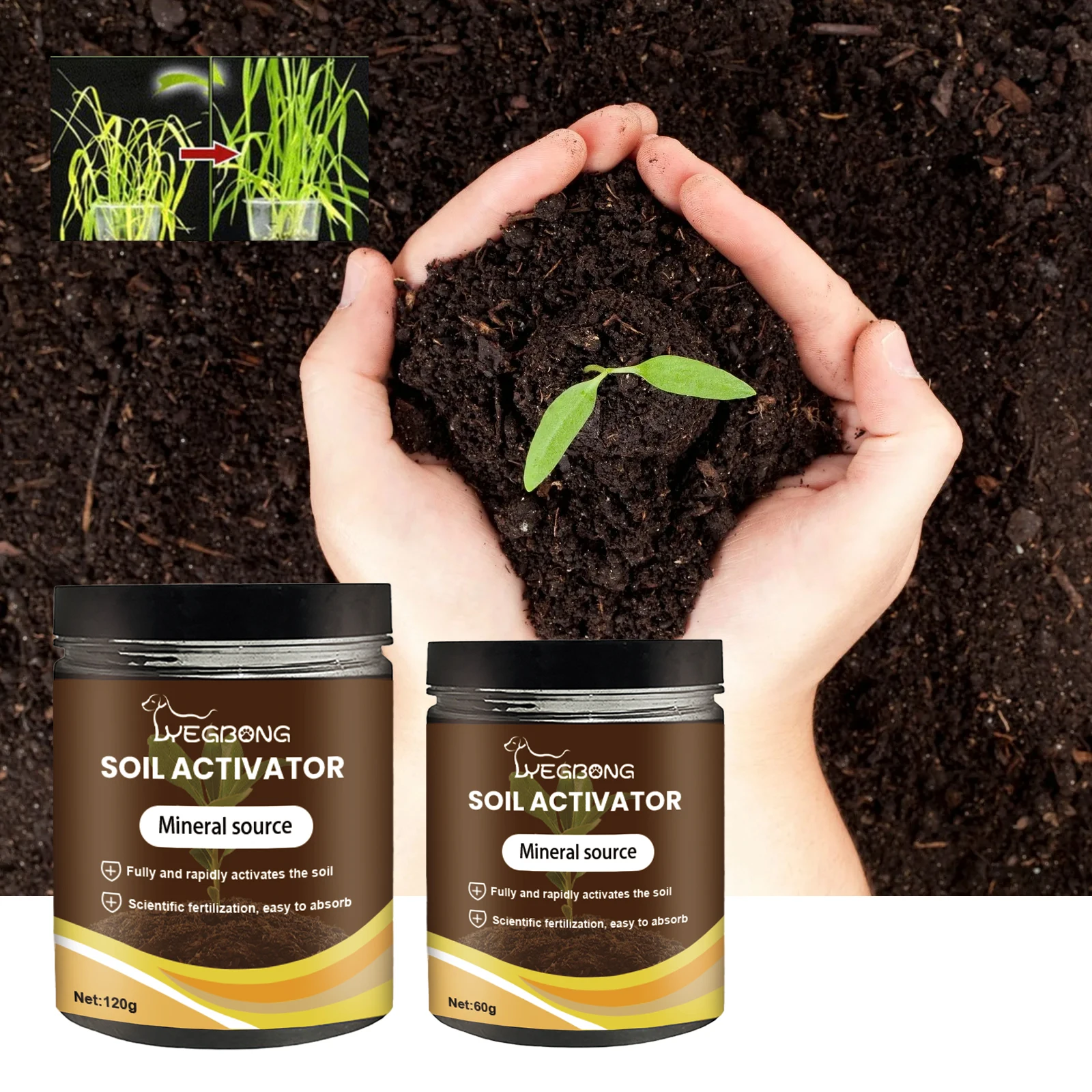 Soil Activator Mineral Source Garden Nutrient Soil Loosen Soil Prevent Compaction Promote Root Health Growth Flower Fertilizer