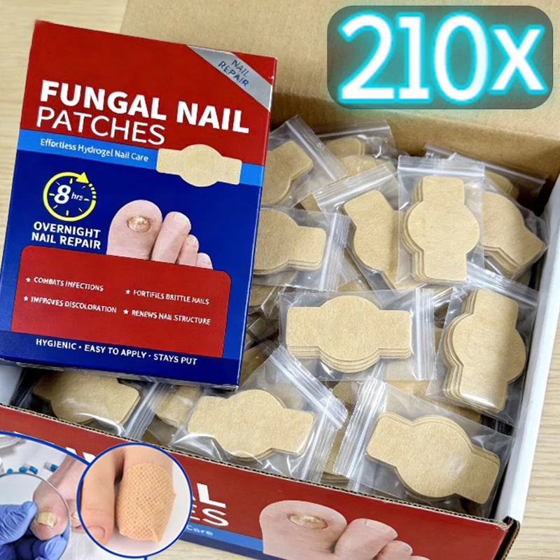 21/210PCS Nail Repair Patches Toenail Fungus Patch Sticky Care Nail Ingrown Correction Sticker Paronychia Disposable Toe Patch