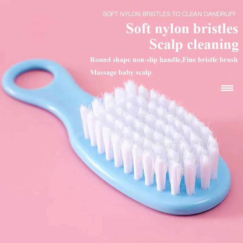 5-in-1 Baby Grooming Kit Pink/Blue Newborn Care Set with Brush, Comb & Nail Tools thumbnail 2