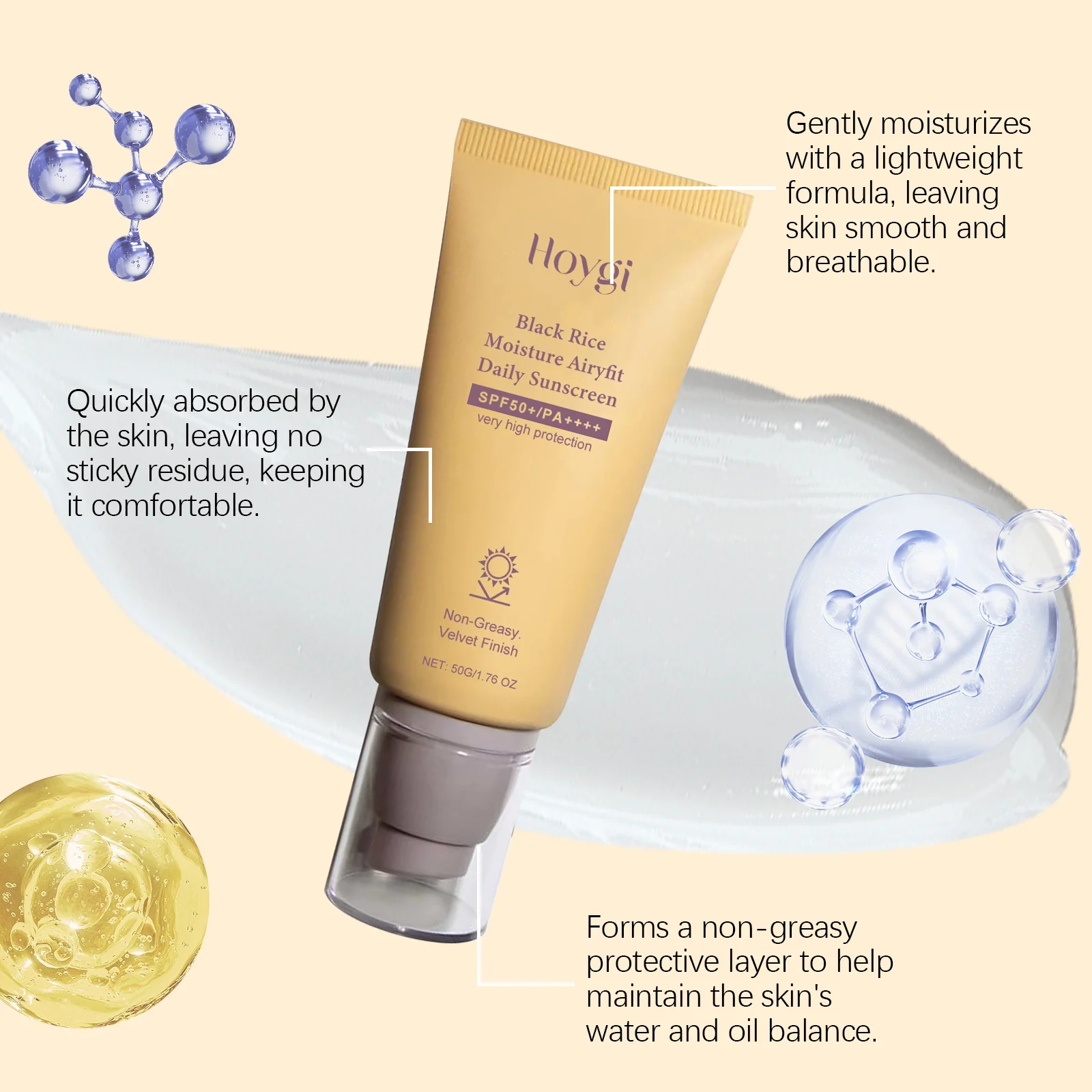 Sunscreen Cream for Face Body Anti UV Prevent Sunburn Oil-Control Waterproof Moisturizer Sunblock Skin Protective Cream thumbnail 5