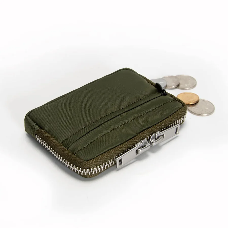 Japan Zipper Mini Purse Card Holder Nylon Cloth Coin Pouch Waterproof Cute Wallet Men Clutch Bag Mini Purse Fashion Small Wallet