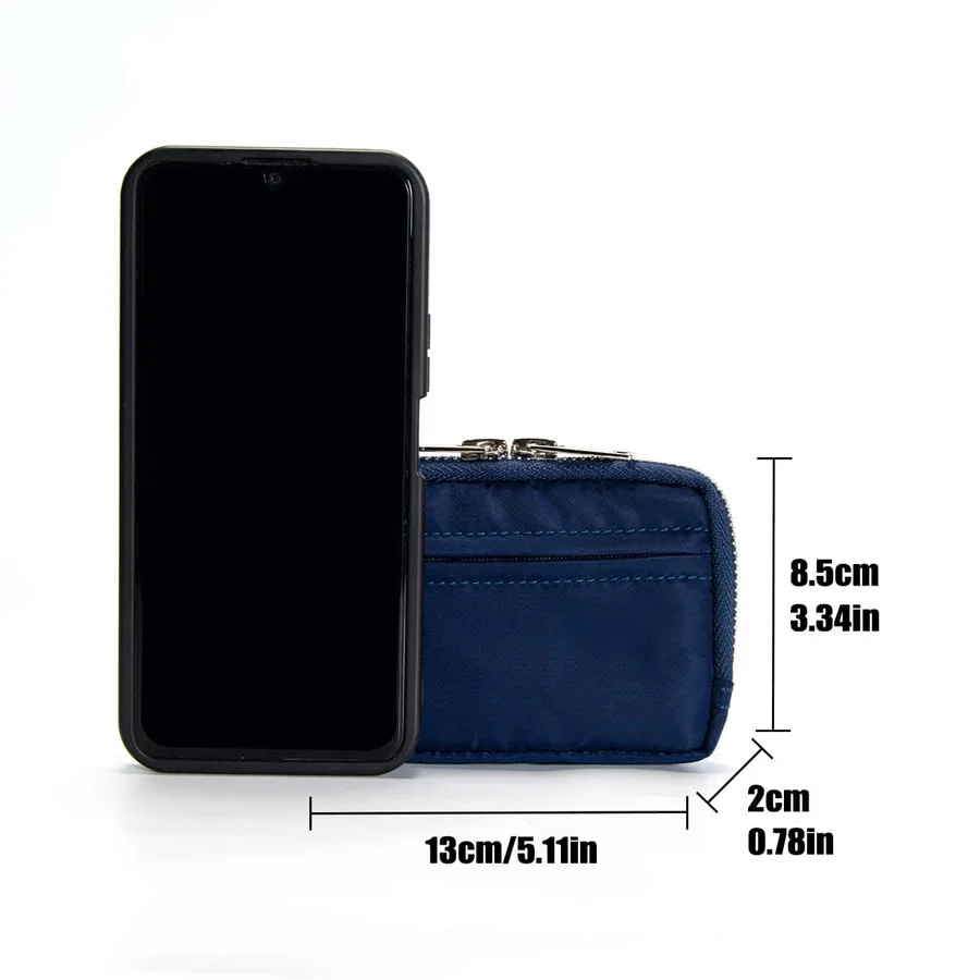 Japan Zipper Mini Purse Card Holder Nylon Cloth Coin Pouch Waterproof Cute Wallet Men Clutch Bag Mini Purse Fashion Small Wallet thumbnail 6