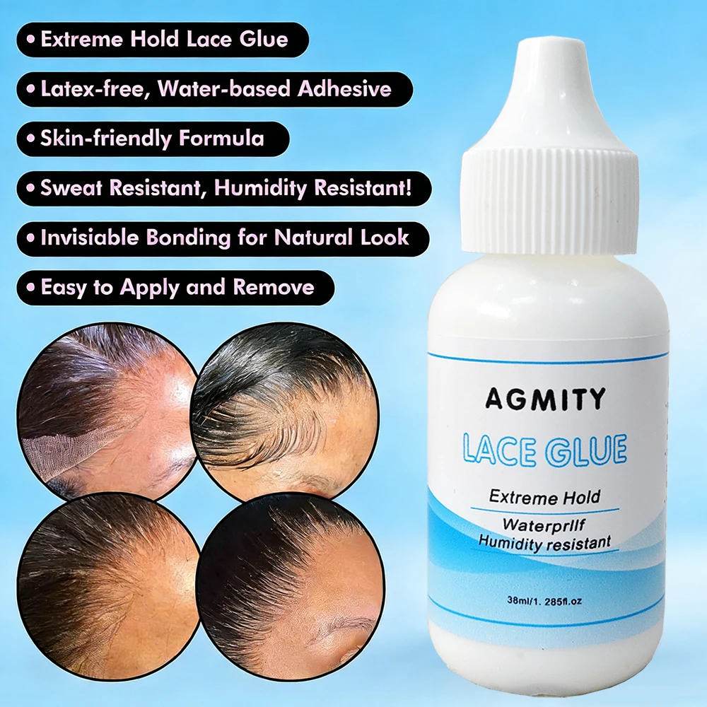 Lace Front Wig Glue Extra Hold Waterproof 38ml Super Bonding Adhesive Glue For Wig Cap 1Pcs Hair Glue Hair Styling Tools thumbnail 2