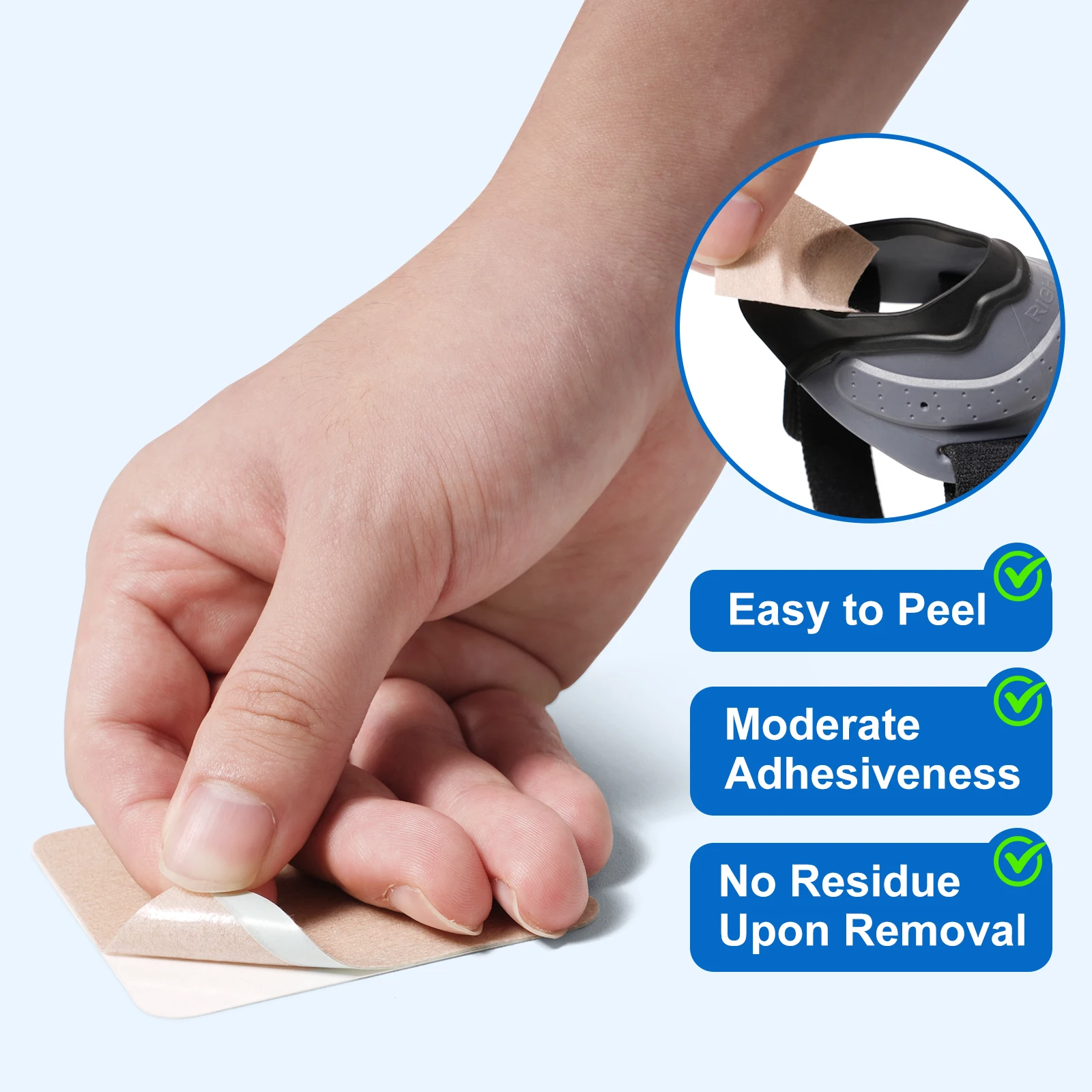 VELPEAU Medical Non-Woven Protective Pad, Suitable for Sensitive Skin and Areas Surrounding Wounds, Auxiliary Patch thumbnail 6