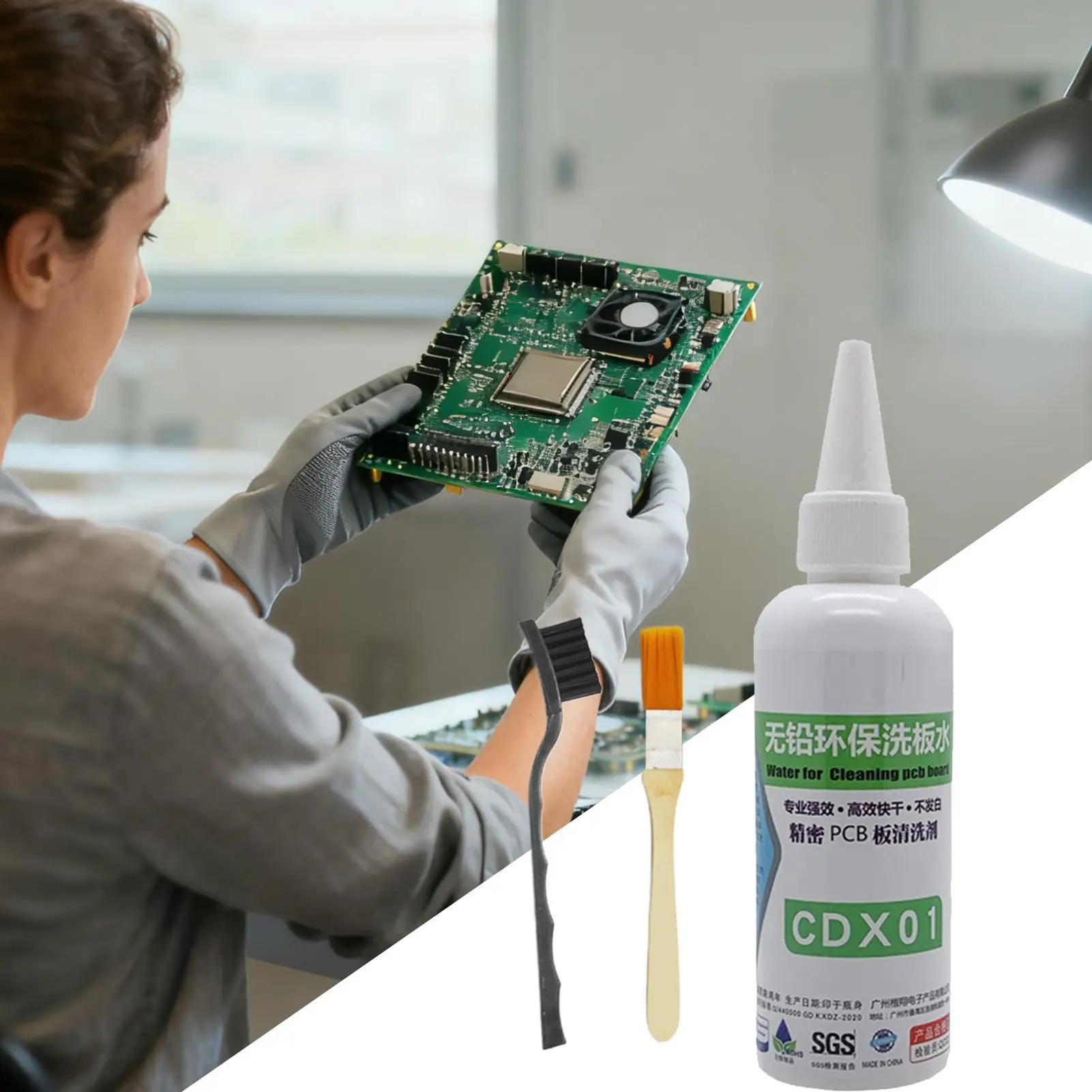 100ml /250ML PCB Motherboard Cleaner Liquid Multifunctional Effective Electronics Cleaning Agent Contact Cleaner  Fast Drying thumbnail 4