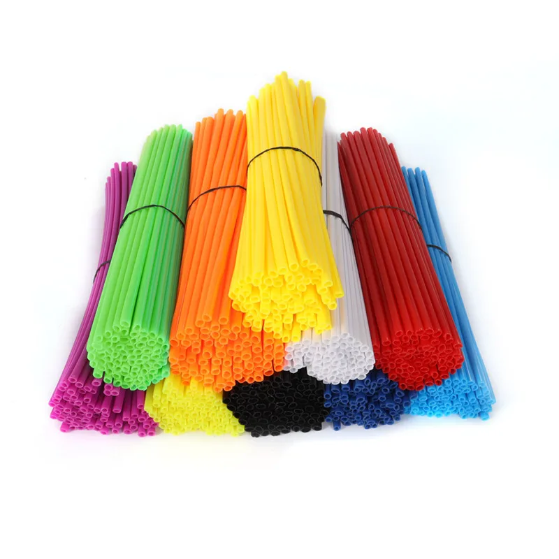 72PCS 24cm Universal Dirt Bike Spoke Covers Motorcycle Wheel Rim Skins Protector Motocross Bicycle Bike Spoke Wrap Kit thumbnail 3