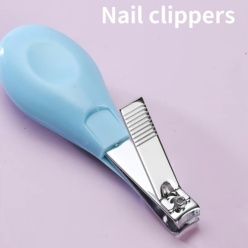 9pcs/set Baby Healthcare & Grooming Kit - Baby Comb, Brush, Finger Toothbrush, Nail Clippers Files, Scissors - Nursery Care Kit thumbnail 5
