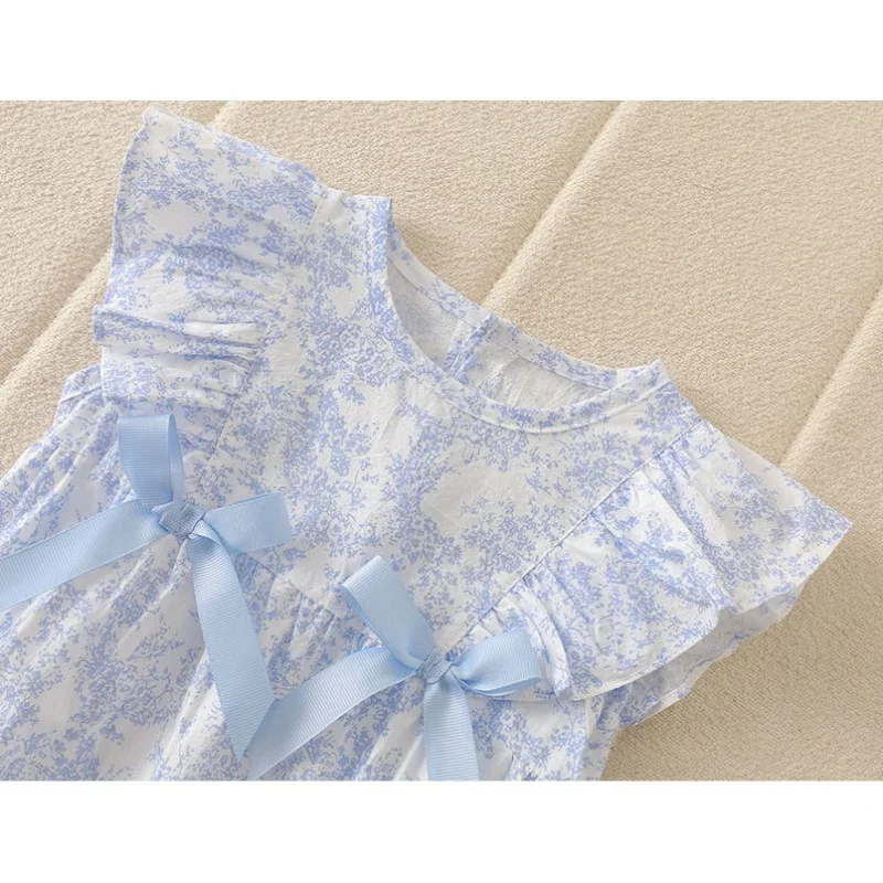 0-24M Newborn Sets Romper+ Matching Hat Summer Baby Girls 100% Cotton Floral Princess Bodysuit Double Bows Infant Clothes thumbnail 5
