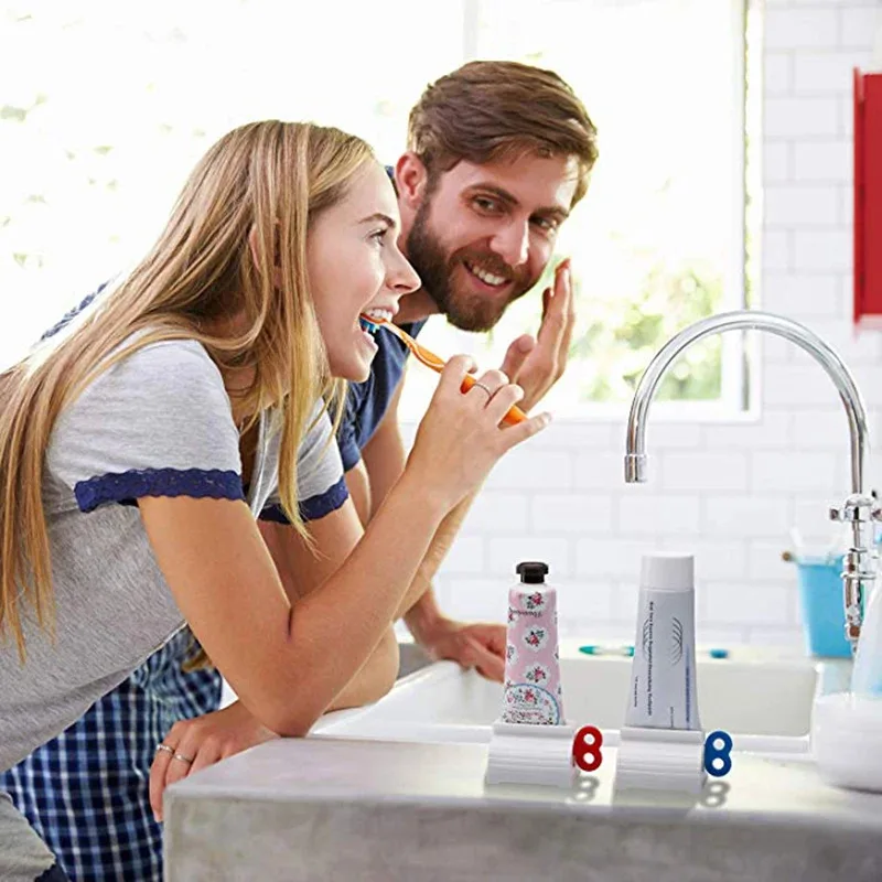 1/2pcs Hand Cream Facial Cleanser Dispenser Holder Squeezer Toothpaste Squeezers Holder Portable Manual Squeeze Tools Household thumbnail 5
