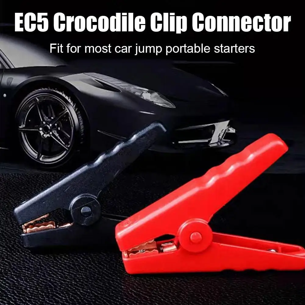 12V Car Jump Starter Intelligent Emergency Battery Alligator Clamps Red-Black Clips Auto Booster Cable for 12V Cars thumbnail 5