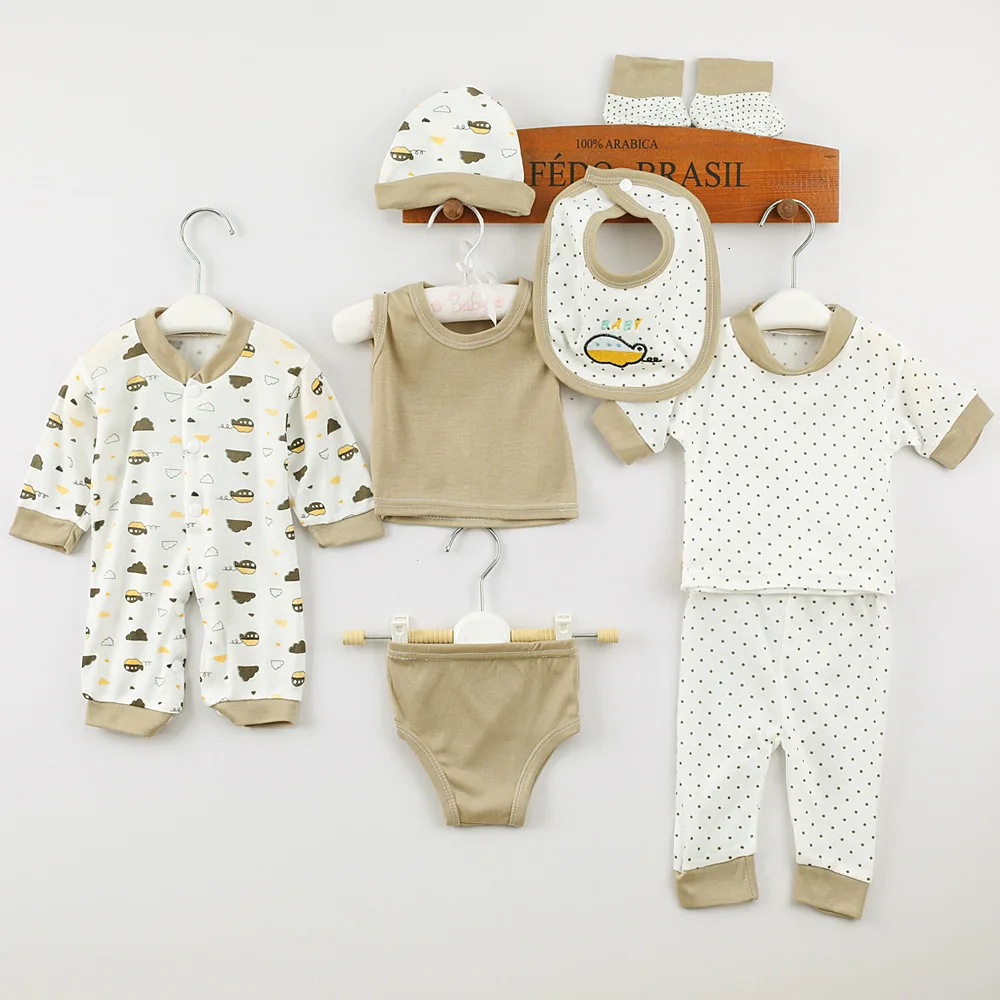 Somenie   8-Piece Unisex Newborn Clothing Set 0-3M The Perfect Gift for Baby Boys and Girls thumbnail 2