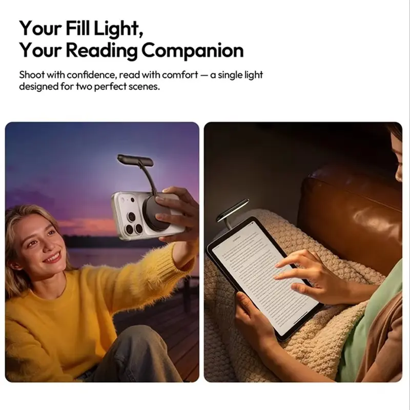 AM-M10 Magnetic Flexible Phone Light Magsafe Video Light For 17 16 15 14 For Selfie Reading Vlog thumbnail 2