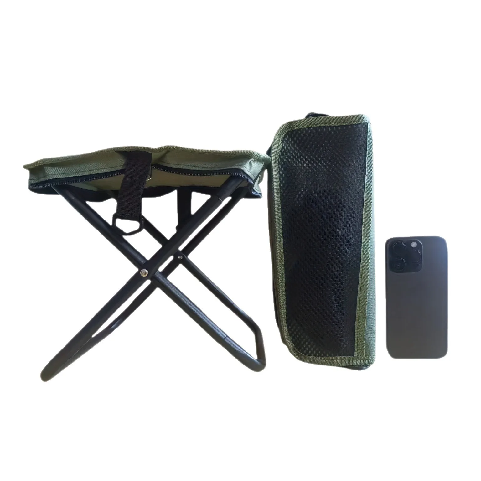 Portable Foldable Backpack Stool Lightweight Camping Fishing Picnic Chair Outdoor Outdoor Adventure Seat for Hiking Travel thumbnail 2