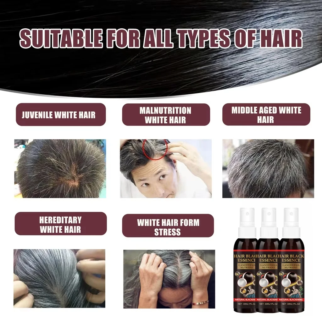 White hair killer, remove gray hair and restore natural hair color in 7 days thumbnail 3