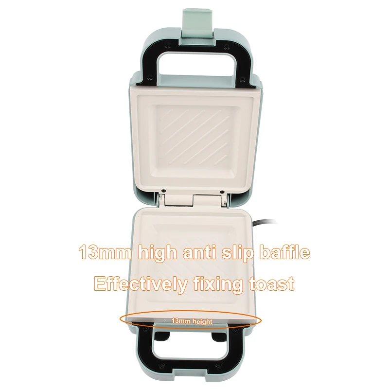 Multifunction Sandwich Light Food Maker Double-sided Heating Bread Toaster Breakfast Baking Machine Ceramic Coating Grilling Pan thumbnail 4