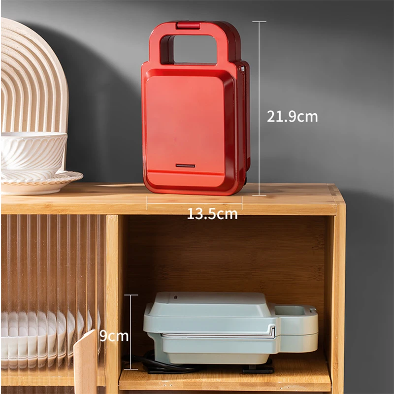 Multifunction Sandwich Light Food Maker Double-sided Heating Bread Toaster Breakfast Baking Machine Ceramic Coating Grilling Pan thumbnail 2