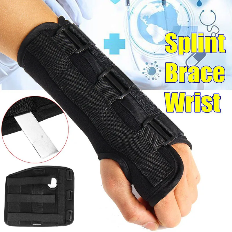 Sports Fitness Hand Wrist Brace Full Support Brace Sprain Forearm Splint Strap for Indoor Outdoor Sports