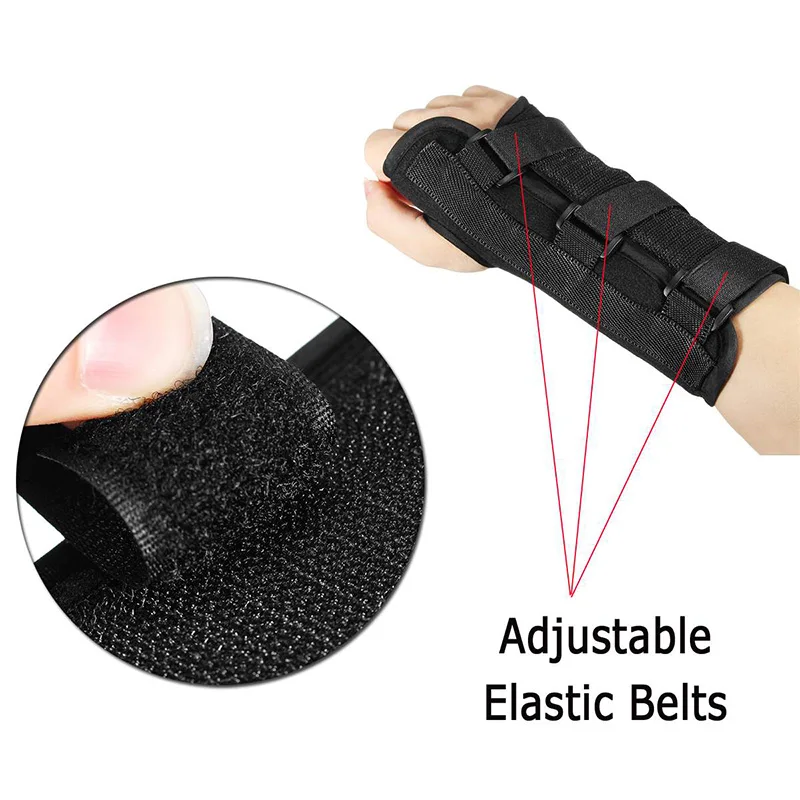 Sports Fitness Hand Wrist Brace Full Support Brace Sprain Forearm Splint Strap for Indoor Outdoor Sports thumbnail 2
