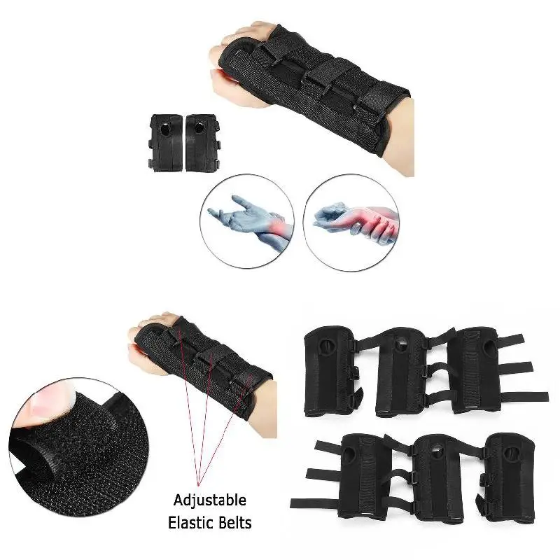 Sports Fitness Hand Wrist Brace Full Support Brace Sprain Forearm Splint Strap for Indoor Outdoor Sports thumbnail 5